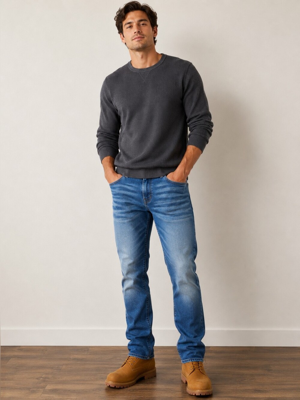 American Eagle AirFlex+ Straight Leg Jeans Mens 36x30 Blue